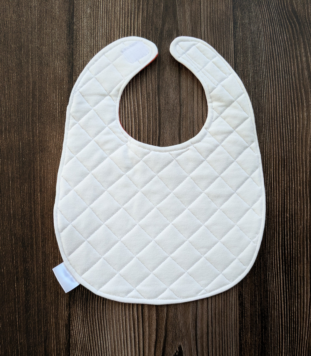 Quilted Baby Teething Bib - Ice Cream Cones – 100% Cotton - Handmade